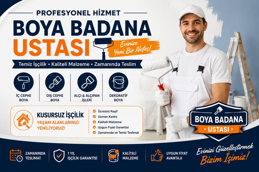 Evka 1 boya badana ustası – profesyonel boyacı
